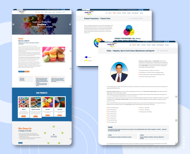phthalocyaninepigments.com - Website Redesign